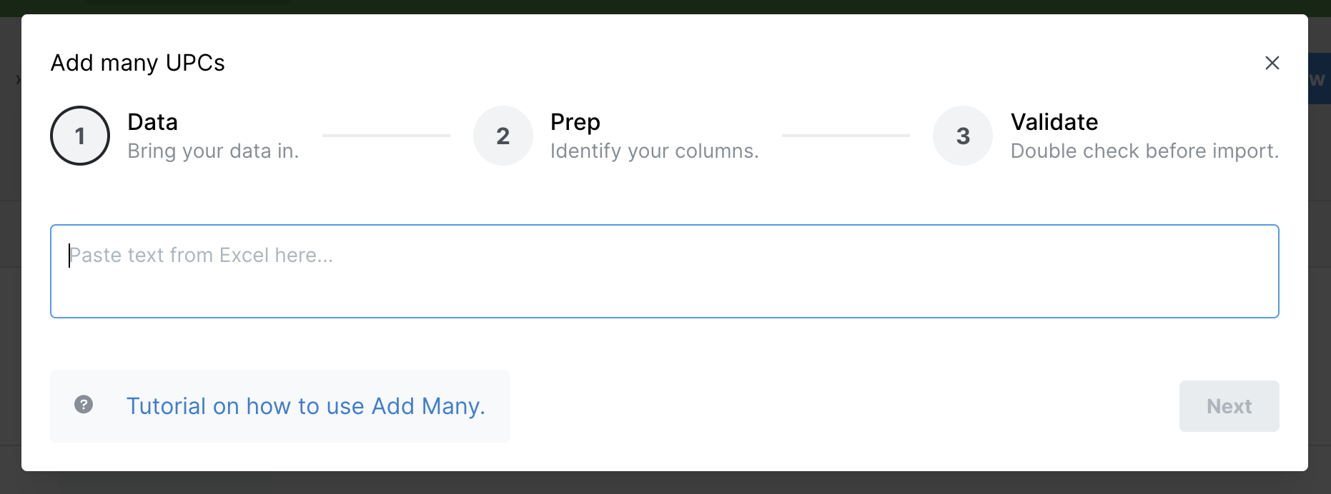 First step