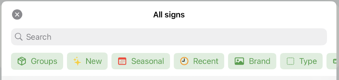 Sign groups
