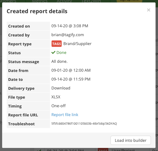 Report details