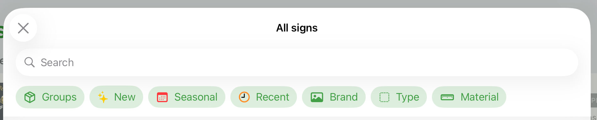 Sign library