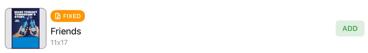 Fixed sign