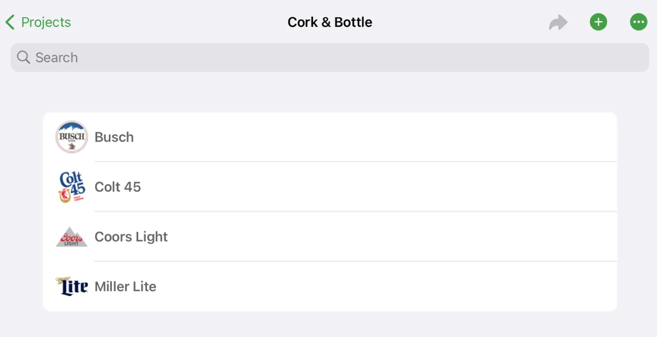 Pricing list