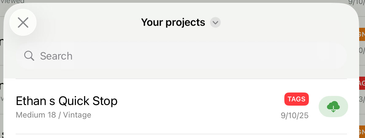 Importing projects