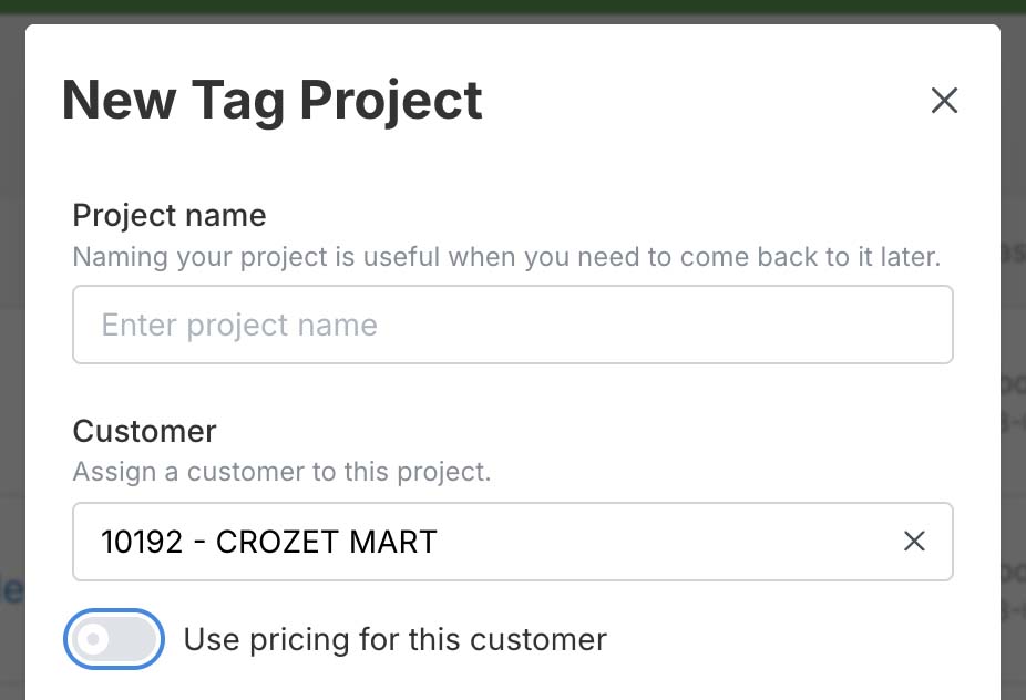 Customer pricing