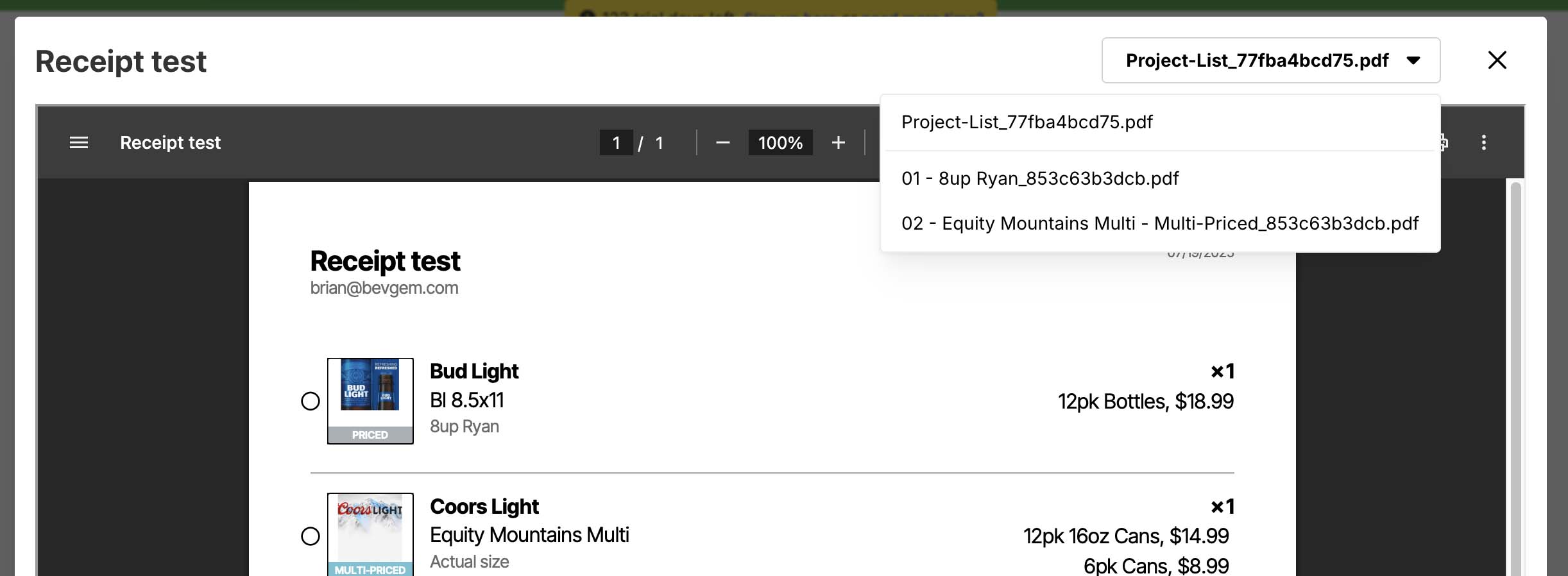 Sign PDFs preview