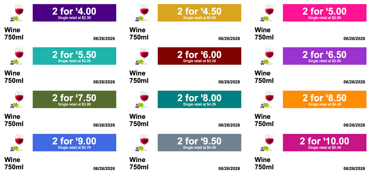 GPM 2026 RTD Wine Singles colors
