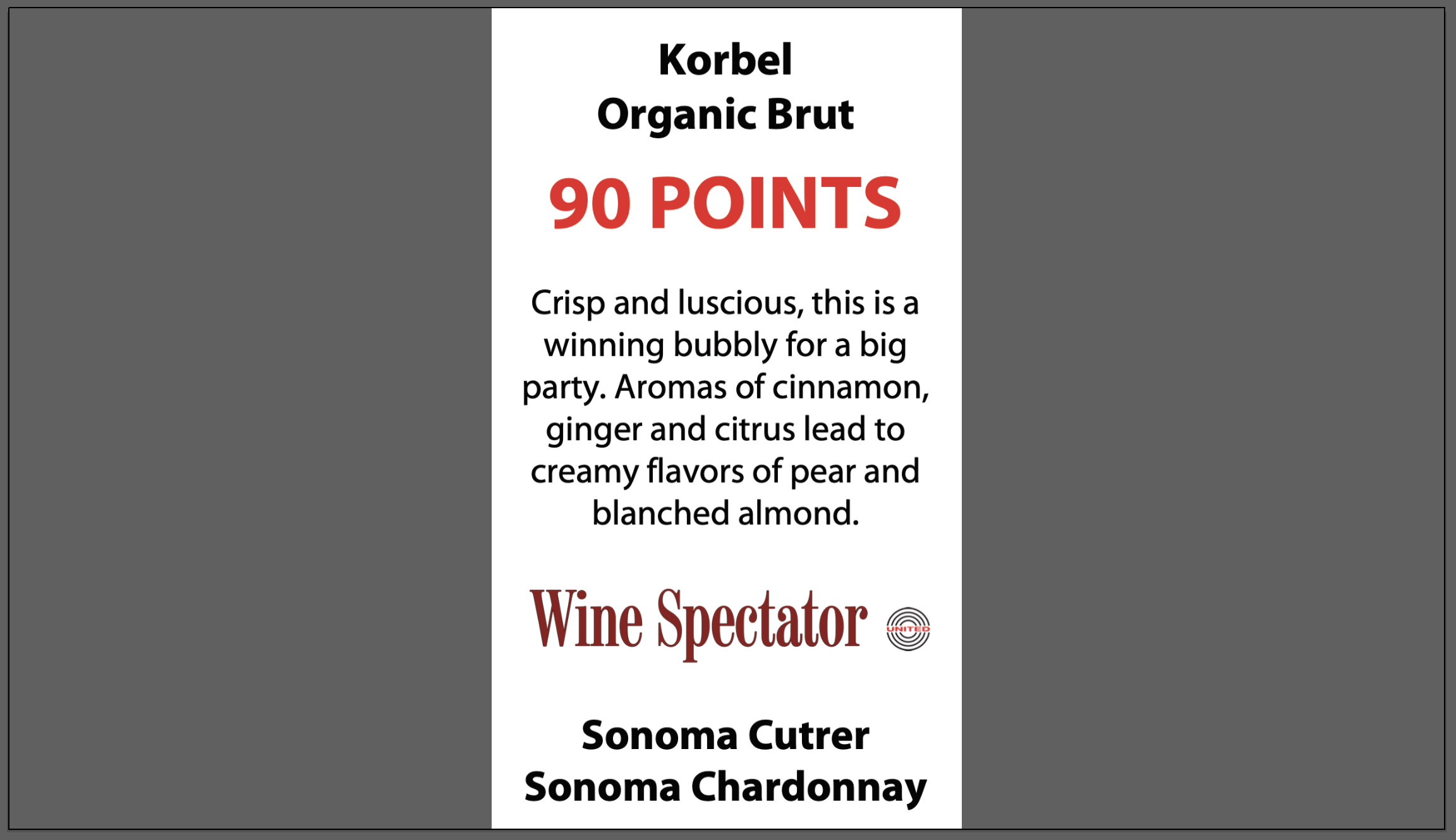 Wine details