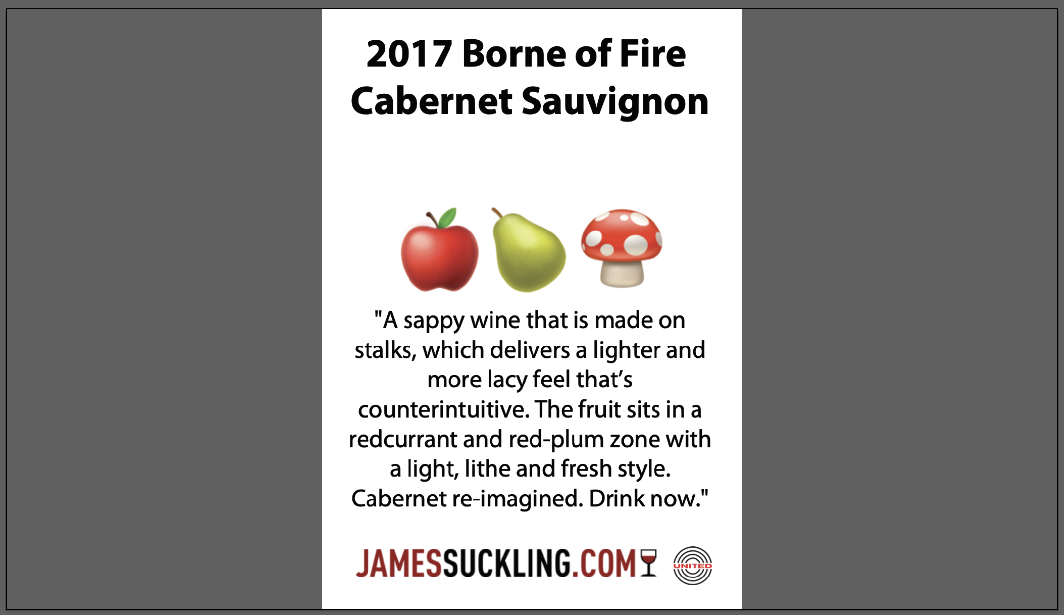 Wine details icons